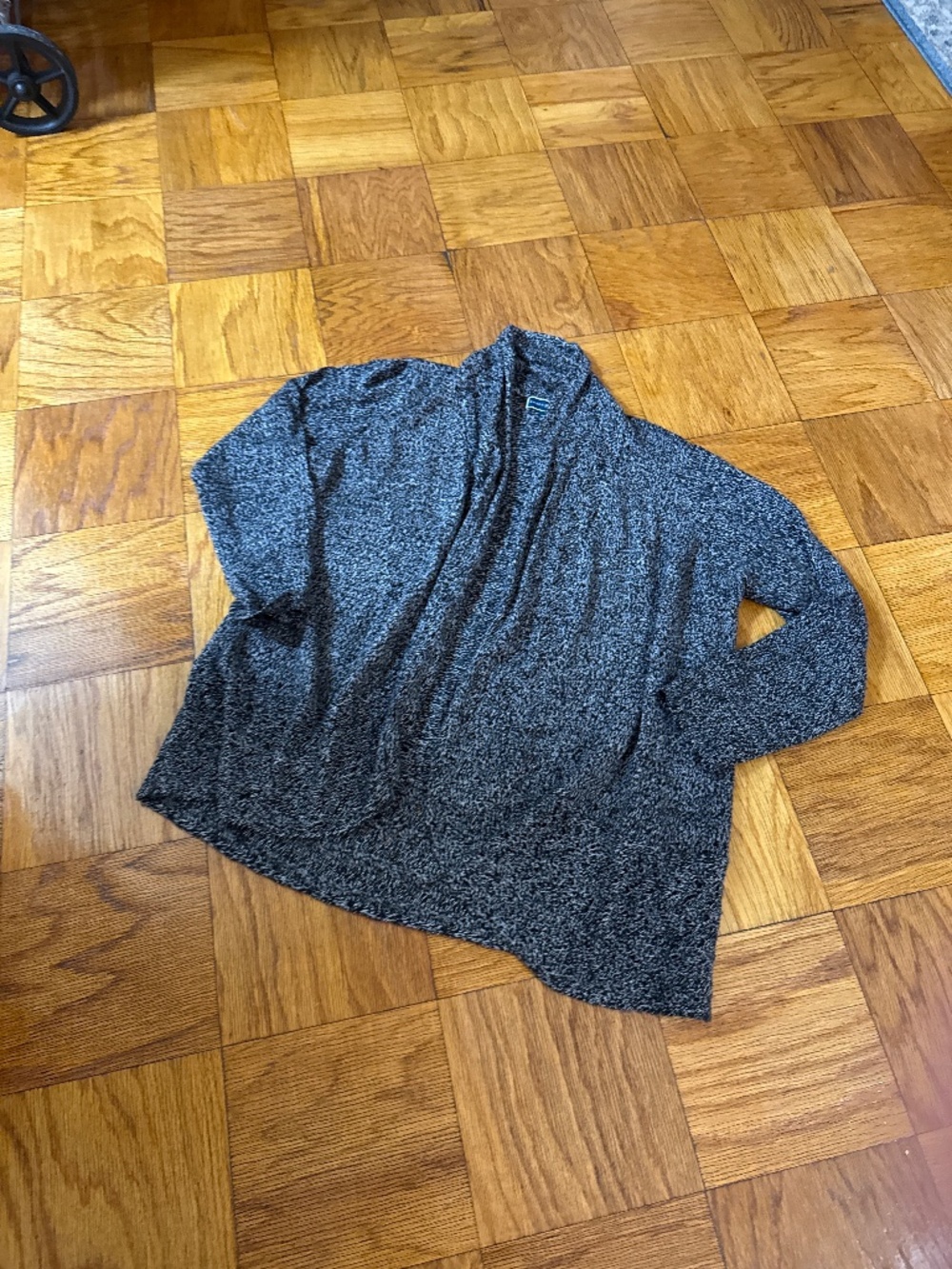 Karen Scott gray/black cardigan, size 2X